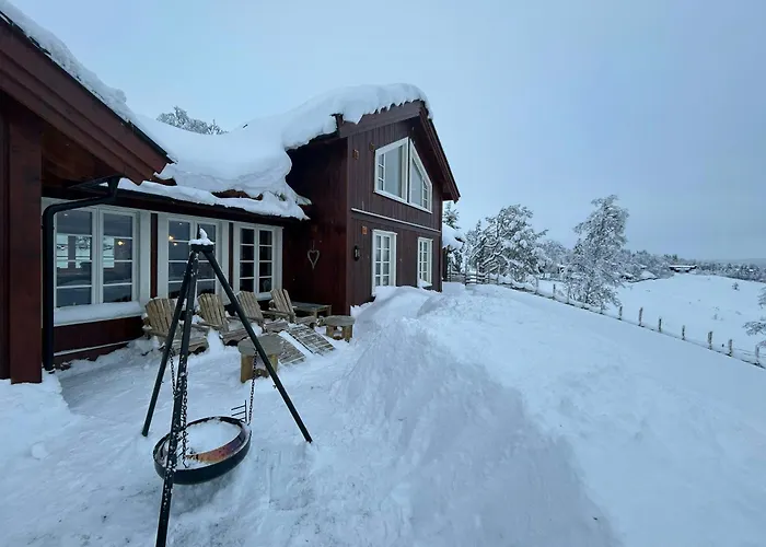 Newly Built At Skutuset At Golsfjellet * 高尔